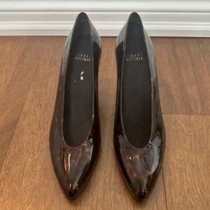 Stuart Weitzman Glossy Black Heels